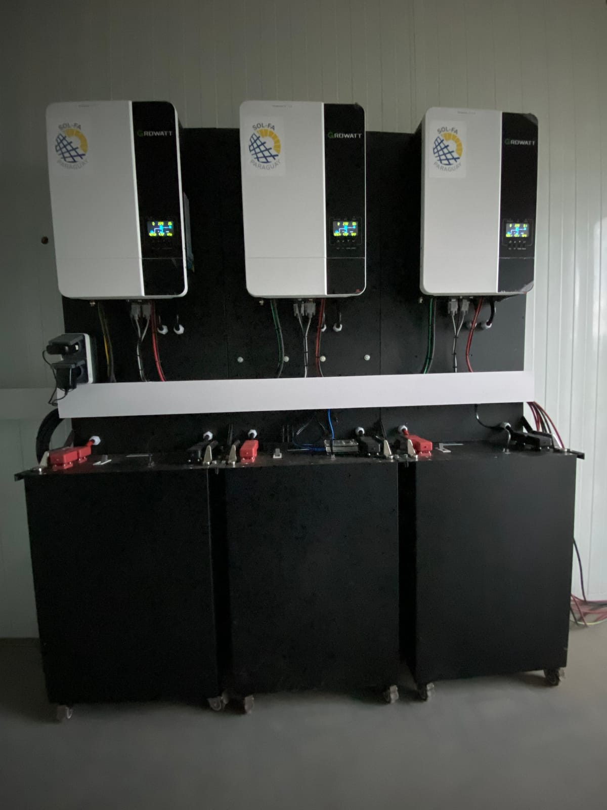 55 kWp ground-mount solar installation in Villa Elisa