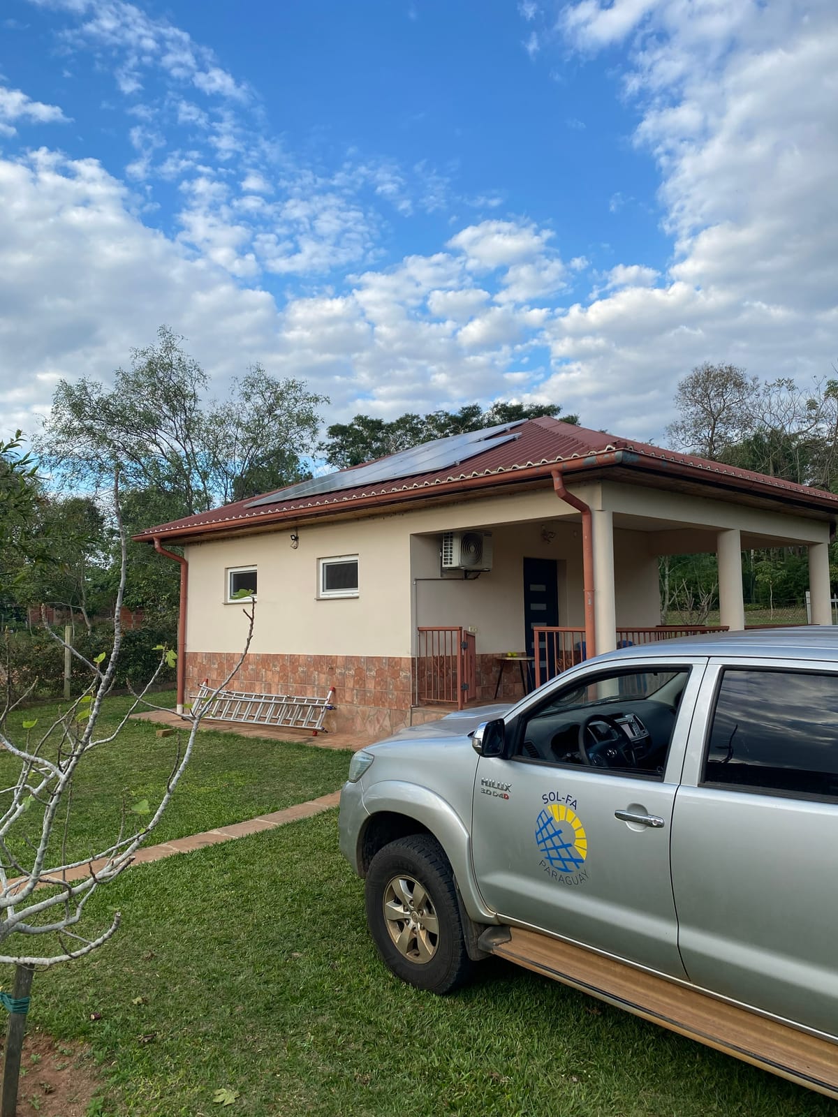 24 kWp commercial solar installation in Caacupé