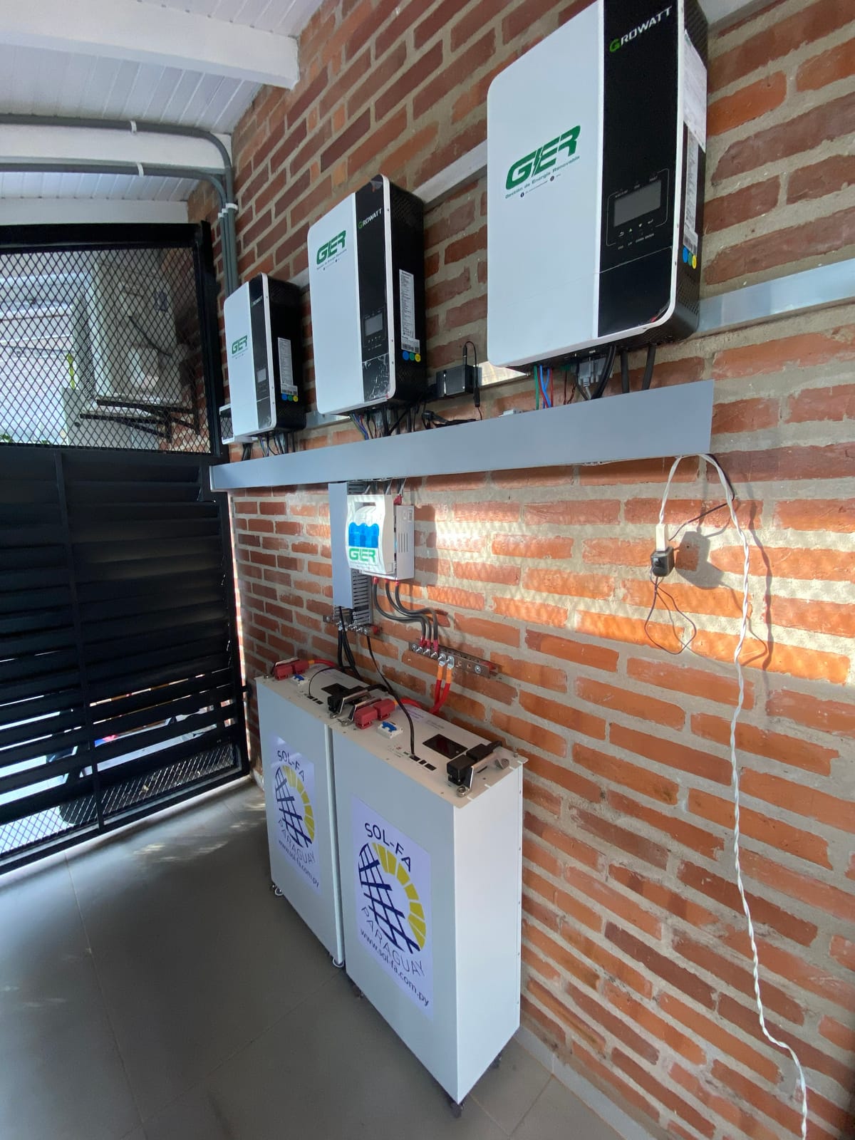 8 kWp residential solar installation in Horqueta
