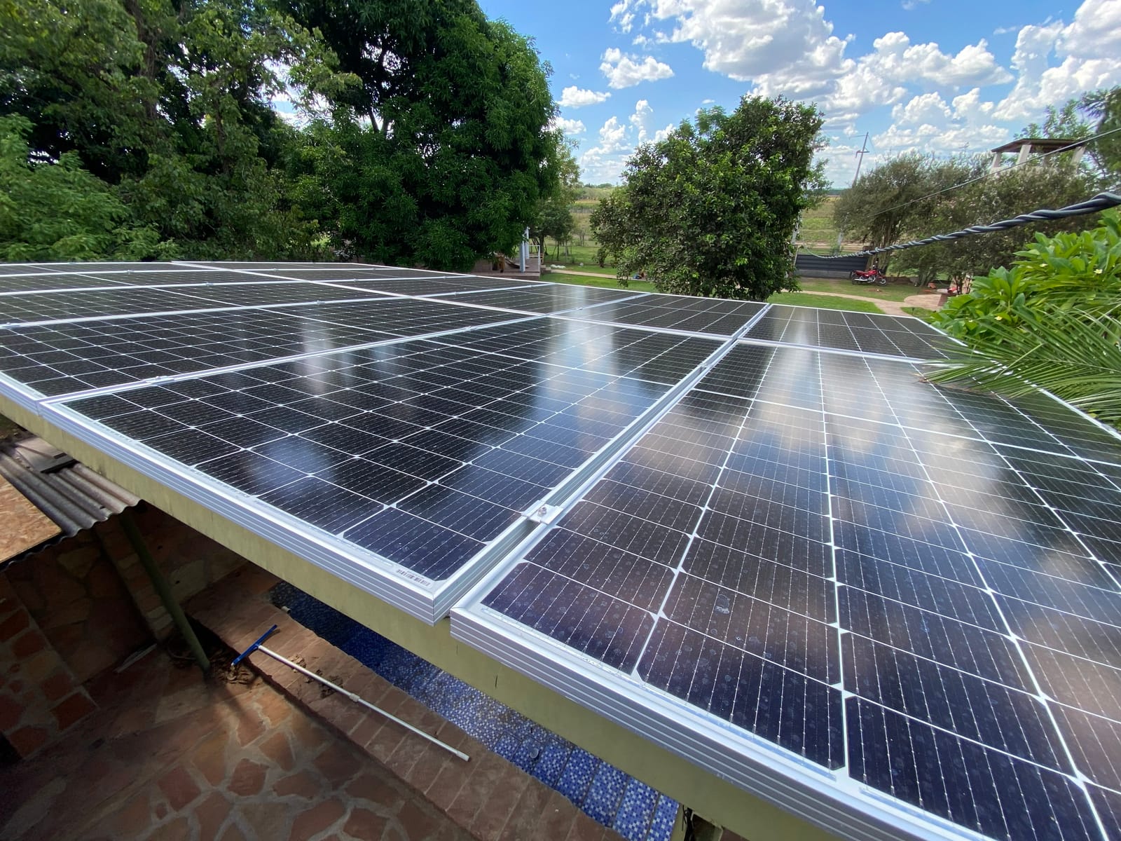 6 kWp residential solar installation in Luque
